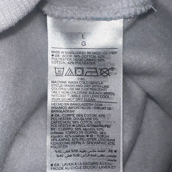 Old Navy Gender Neutral Tie-Dyed Pullover Hoodie Orange Blue Large NWOT - Picture 7 of 7